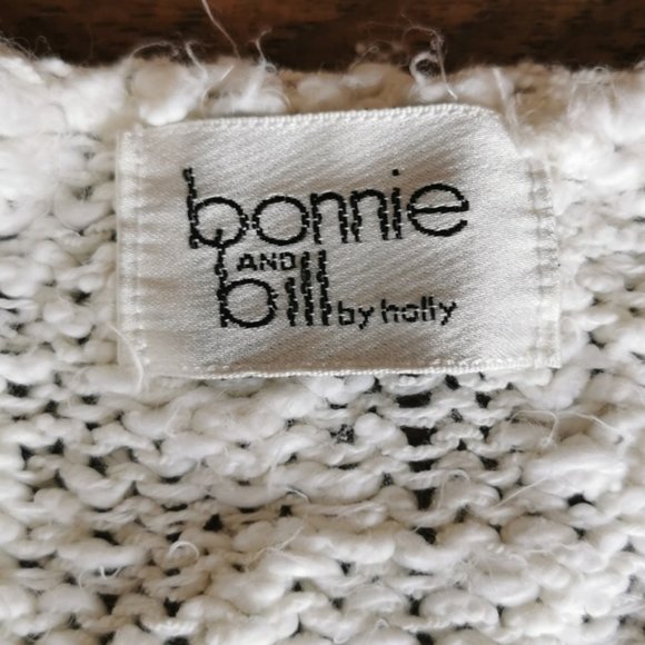 Vintage 80s Cottage Core White Pastel Sweater Large - Picture 6 of 8